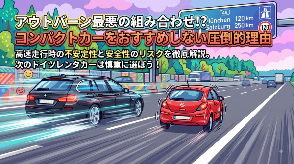 【ドイツレンタカー】アウトバーンを走るなら「コンパクトカー」をおすすめしない圧倒的理由