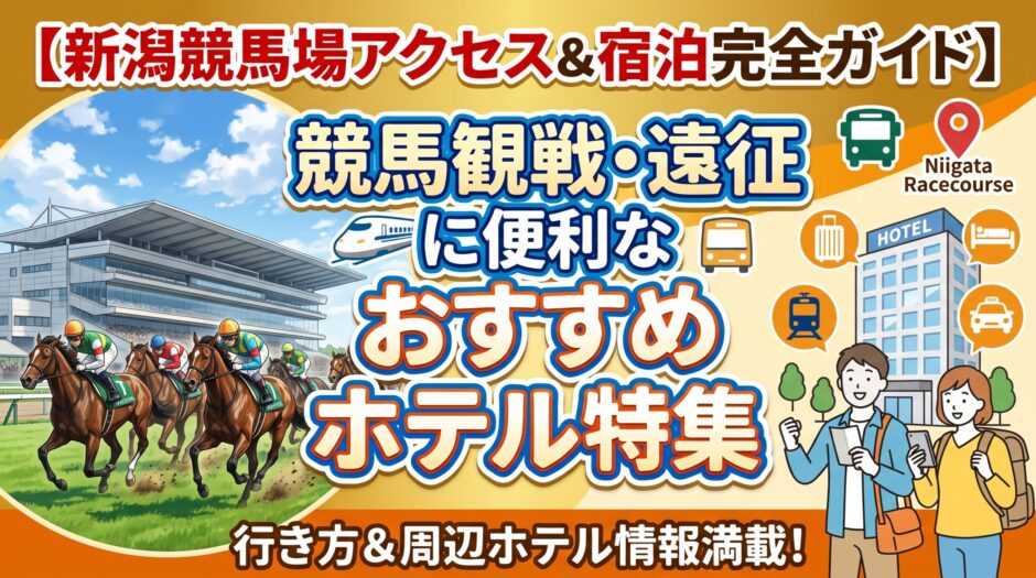 【新潟競馬場アクセス＆宿泊完全ガイド】競馬観戦・遠征に便利なおすすめホテル特集
